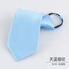 Men'S Dress Business Career Wedding Groom Korean Version Narrow Lazy Blue Zipper Free Hand Striped Tie