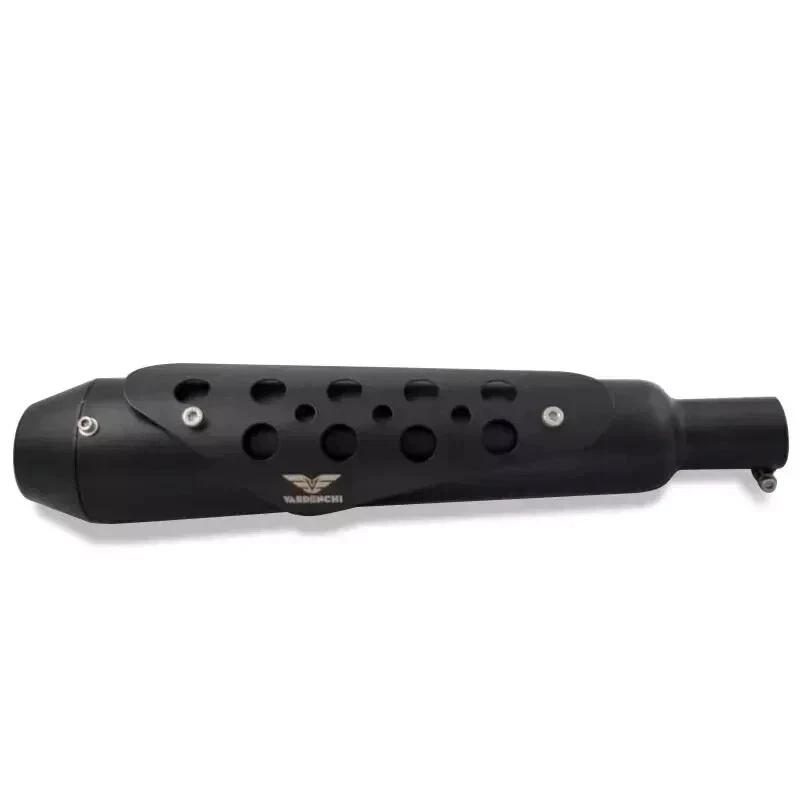 Retro Exhaust Black For Royal Enfield Hunter 350