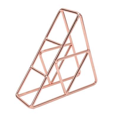 Rose Gold/Gold Iron Napkin Holder Triangle Paper Napkin Holder Fashion Tissue Holder  Home Dining