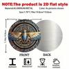 2D Egyptian Theme Metal Wall Art Decor for Indoor Outdoor