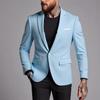 Men Casual Business Slim Fit Solid Blazer Suit Jacket