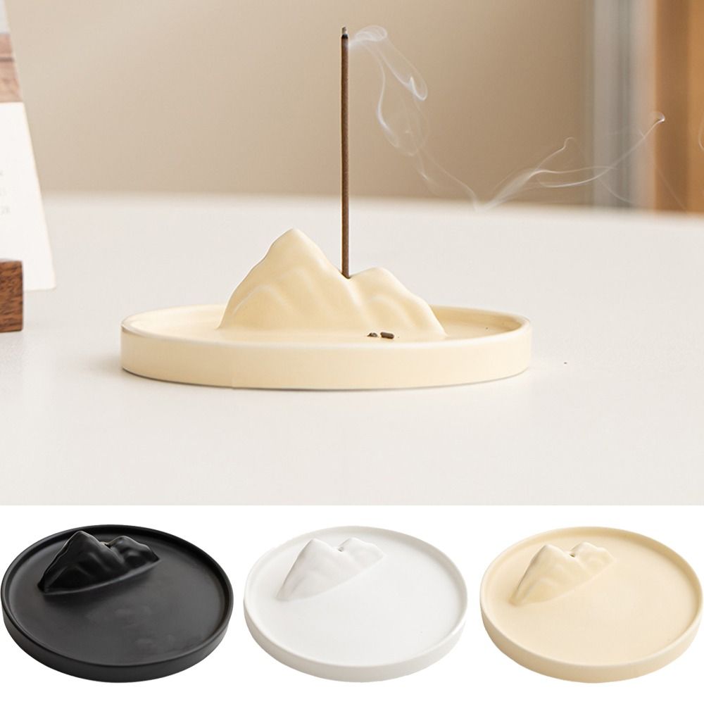Non-slip Ceramics Incense Burner Smooth Surface Aromatherapy Stand  Aromatherapy Use