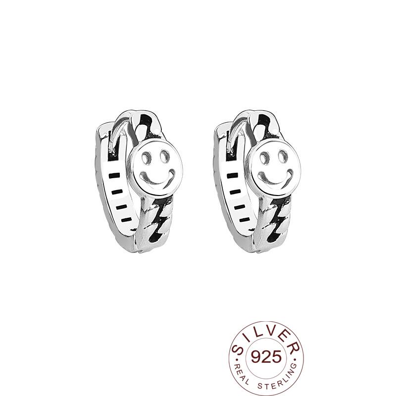 

100% 925 Solid Silver Women Fashion Heart Cross Star Charm Stud Earrings Friendship Gift Teen Girls Friends коричневый
