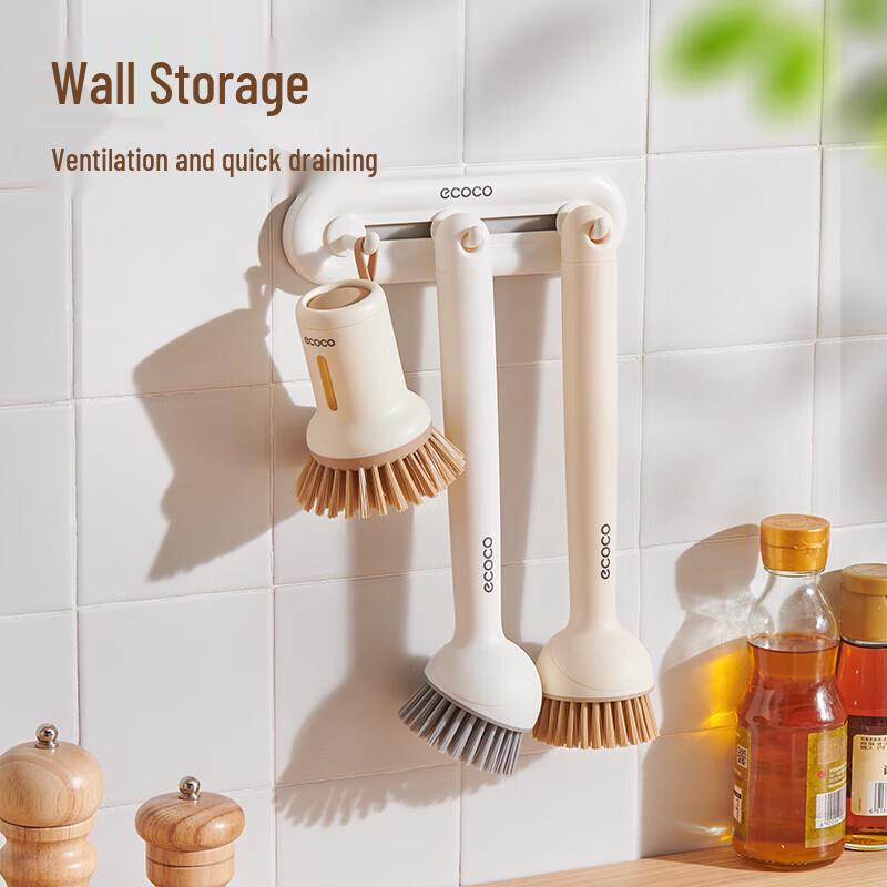 Ecoco Rotatable Long Handle Pot Brush