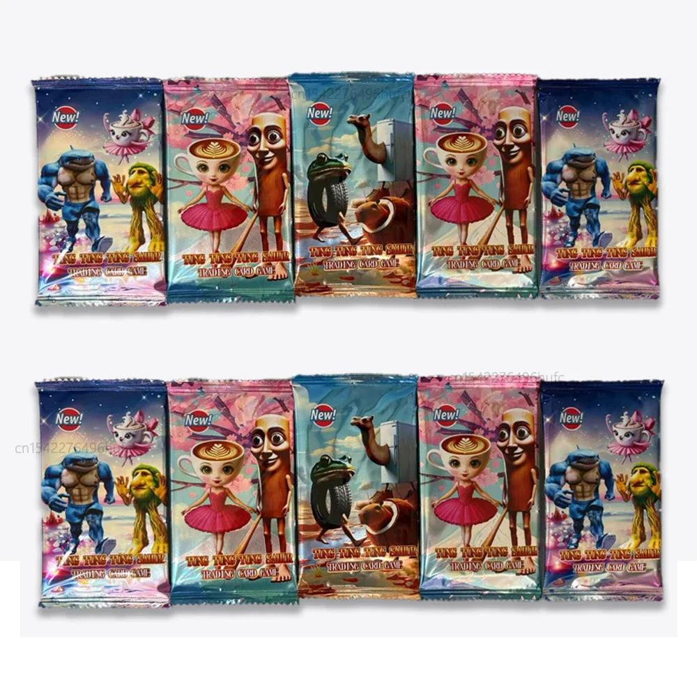 Non-Toxic 8/288Pcs Collection Cards Italian Brainrot Tungtungtung Sahur Tralalero Tralala-Children'S Card Game Toy Trading Cards Gift