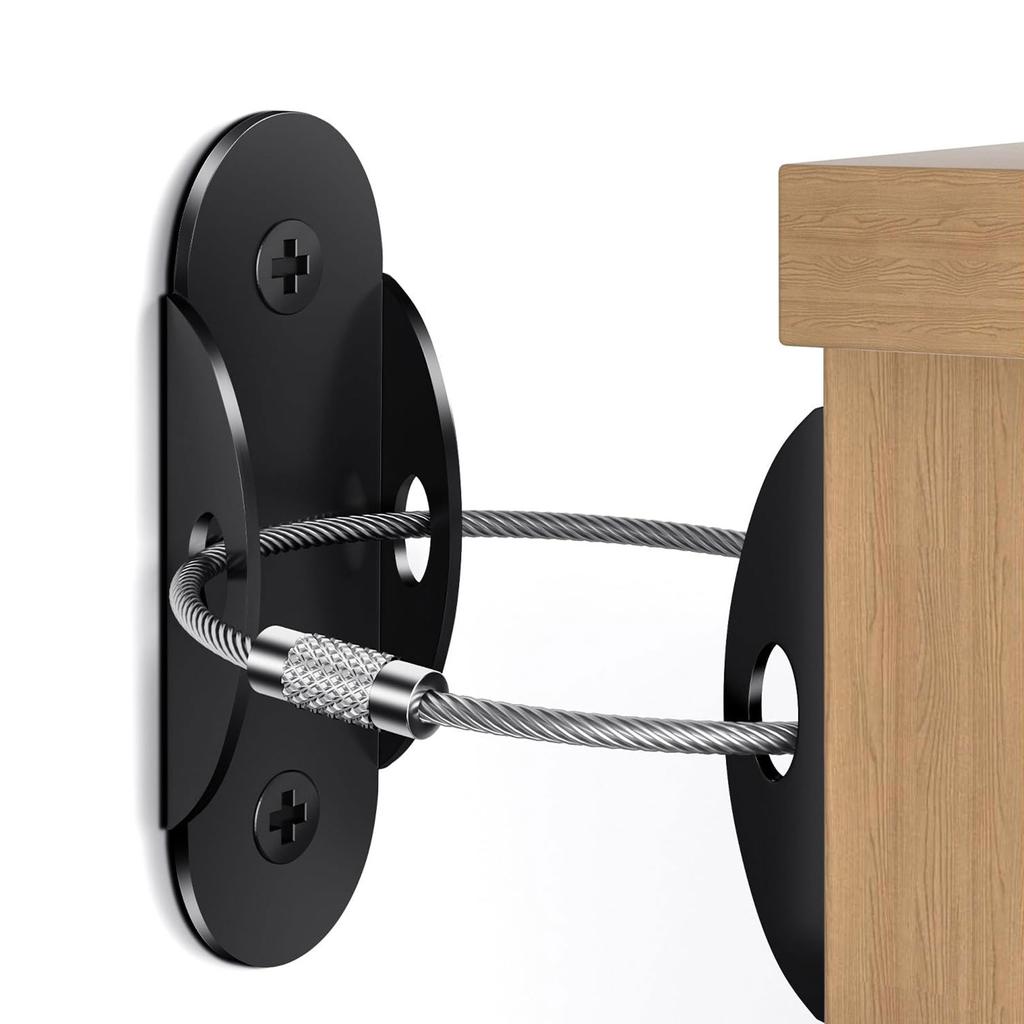 Adjustable Furniture Anti Tip Straps Wall Mounted Furniture Safety Straps Strong Heavy Duty Furniture Anti Tip Straps