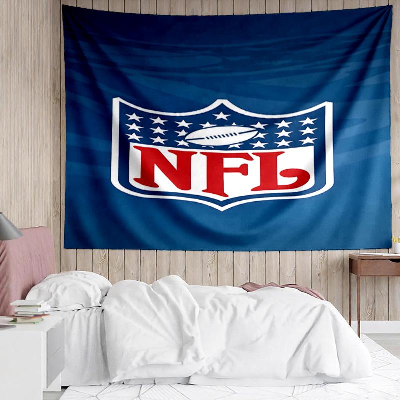 1PC NFL Team Collection Quick-Dry Tapestry, Unique Design Tapestry, Suitable for Bedroom,Livingroom, Playroom,Heartwarming Holiday Gifts