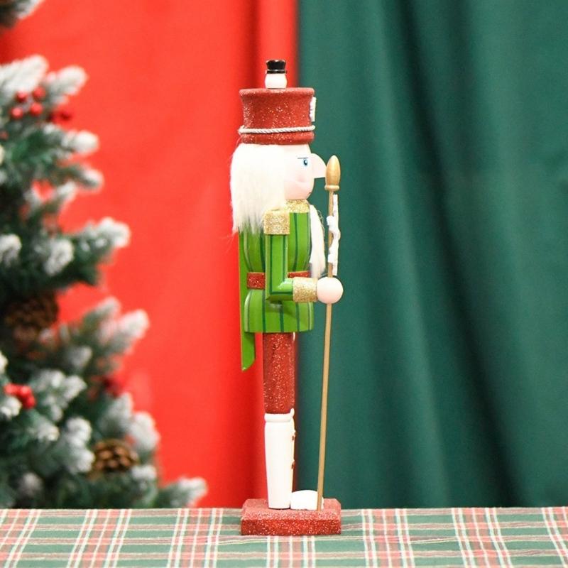 Personalized Nutcrackers Figurine Stylish Festival Figure Nutcrackers Ornament Wood Table and Shelf Decors