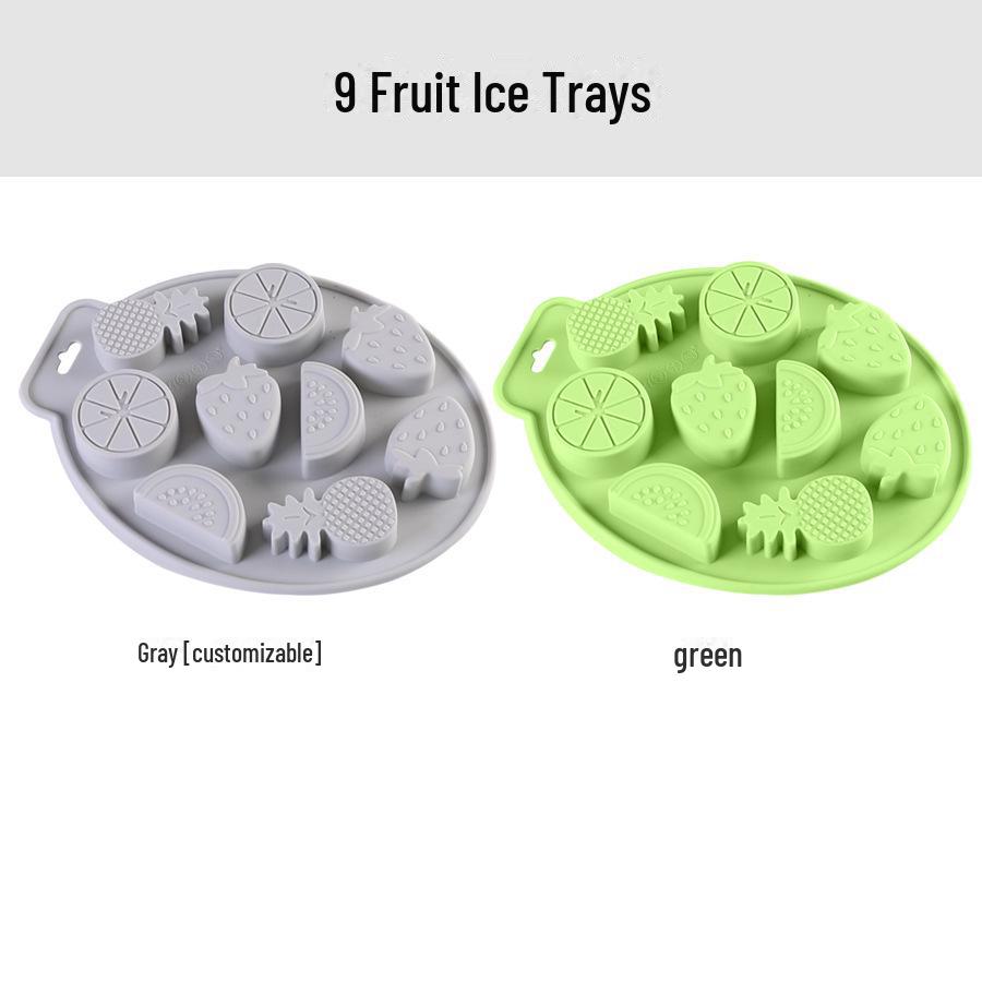 

Силиконовая форма для льда своими руками с фруктовыми фигурками: Клубника, Арбуз, Ананас Green