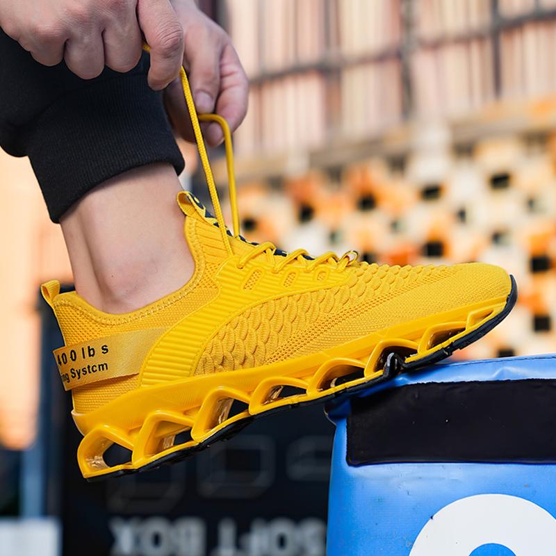 New Men's Autumn Running Shoes Outdoor Platform Tenis Masculino Soft Soled Breathable Casual Sneakers Trend Mesh Shoes 2024