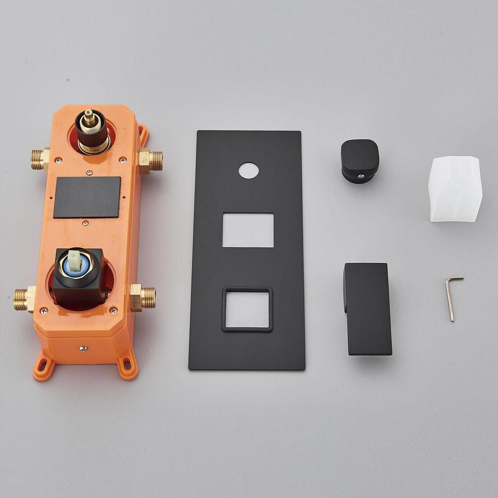 Rain Shower Flush-mounted Ibox Shower Faucet Bathroom Shower System Shower Set with Hand Shower