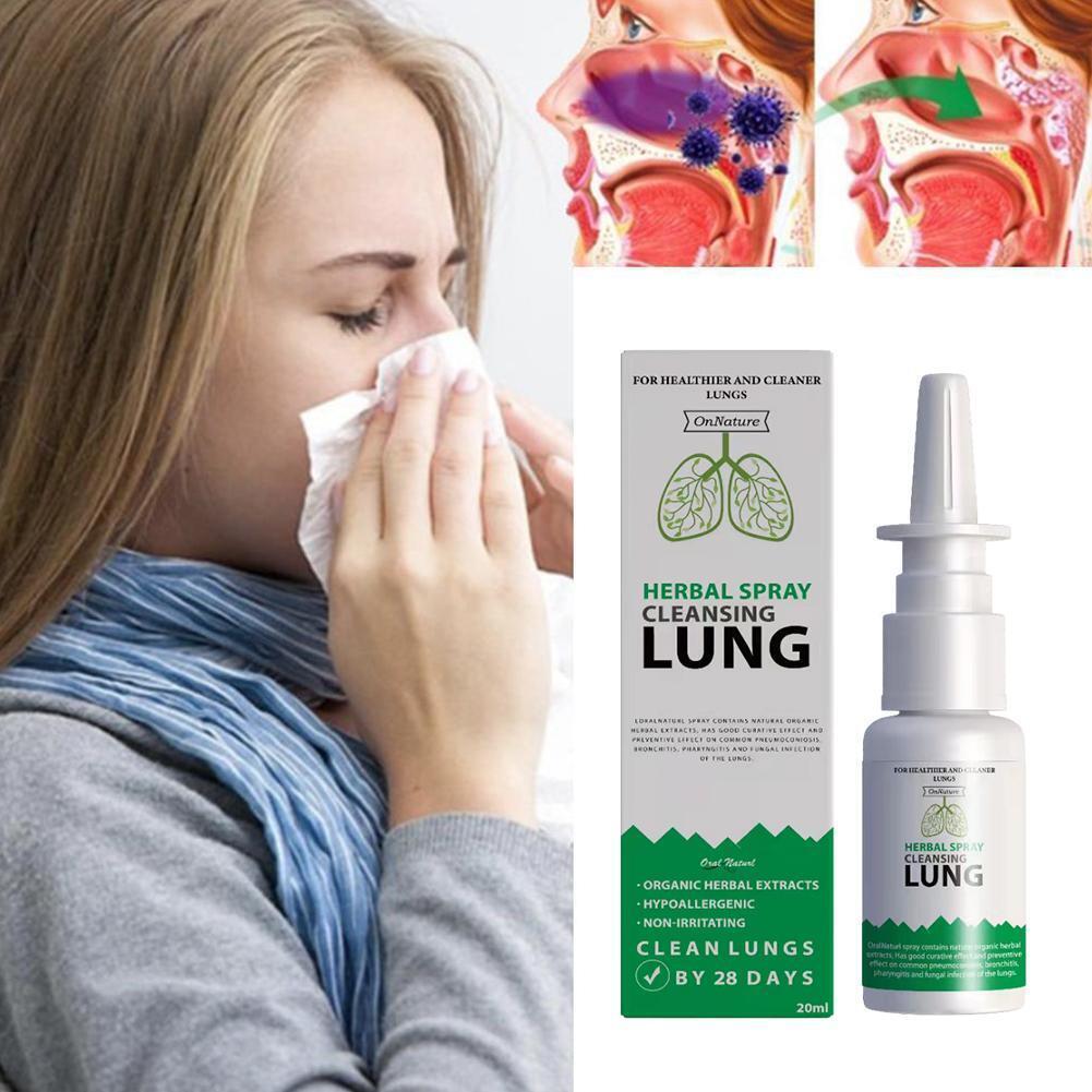 

Tingml Lungs Herbal Cleanser Спрей 20 мл для курильщиков Устранение заложенности носа