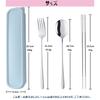 Stainless Steel Spoon, Fork, and Chopsticks Set for Lunchboxes, Hygienic, Durable, and Stylish, Includes a Wheat Container, Portable, and Available in