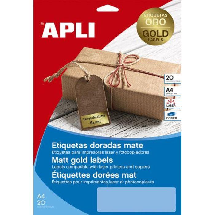 Gommettes - apli - rouleau de 2360 - etoile 11 mm et 20 mm - bleu - adhésif permanent