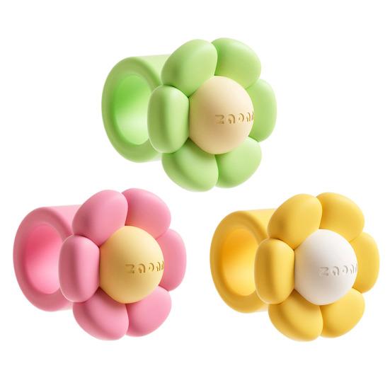 1/3 Pezzi Maniglia Porta Fiore Tappetino Anticollisione Tappo Porta in Silicone Protezione Muro Leva Porta Floreale Universale Supporto Paracolpi Muro Buffer