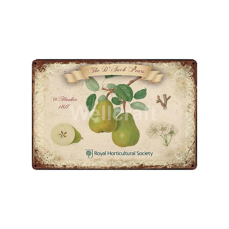 [ WellCraft ] Flower Pot Birds Plant Garden Metal Sign Wall Posters art Vintage Painting Personality Custom zoo Decor LT-1761