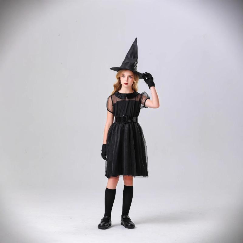 Halloween Children's Costume Witch Show Dress Witch Horror Dress Up Vampire Paternity