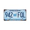 Vintage Tin Art with 1530 License Plate Design: Ideal for American - style Background Wall Decor