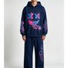 Felice Giorno Stampa Graffiti Bambini Felpe Pantaloni Set 2 Pezzi Moda Casual Street Felpe con Cappuccio Abbigliamento Vintage Ragazzo Ragazza