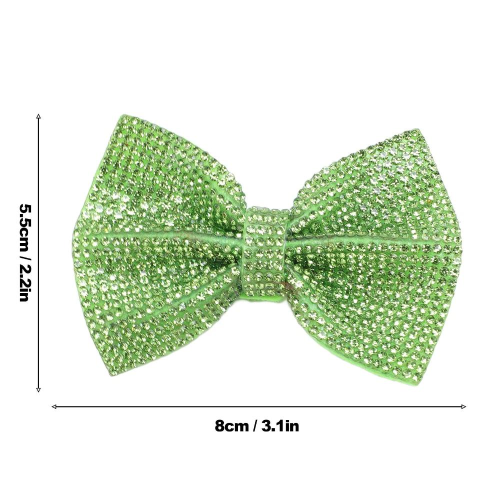 2pcs Shiny Design Glitter Hair Bows Sparkly Sequin Bow Hair Accessories Sequin Hair Clips For Women