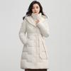 Down Cotton Jacket Women's Mid-length 2025 Winter New Fashion Loose Waist Slimming Thickened Warm Padded Jacket Jacket