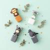 Porte-clés Anti-Stress Sonore Chevaux Vaches Moutons Ânes Pigeons Bouton Fidget Lumineux LED Animal Mignon Porte-clés Rechargeable