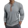Men's Round Neck Contrasting Long Sleeved Top T-shirt Sweatshirt