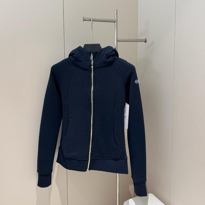 Autumn women's full zipper slim fit hooded fleece sweater casual outdoor slimming sports jacket
