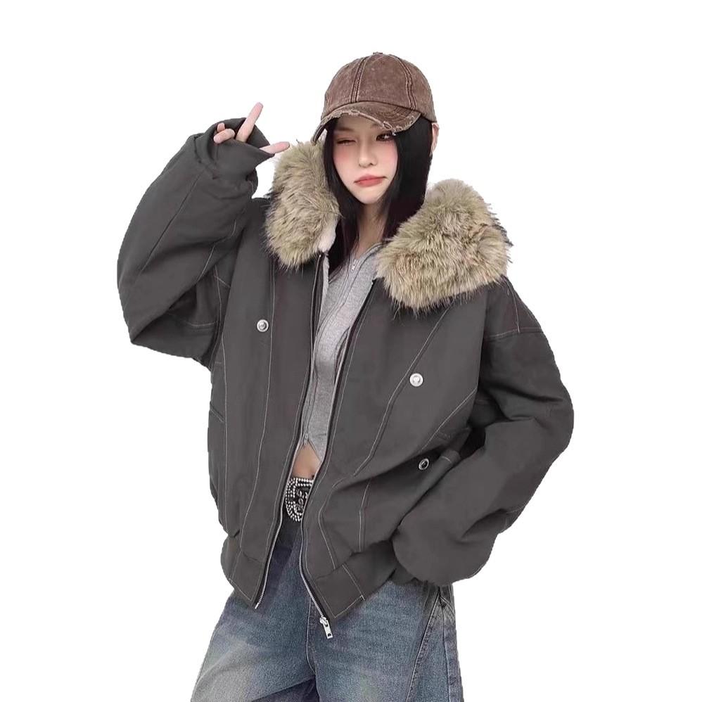 Nuova Giacca Invernale da Donna Imbottita in Cotone con Pile e Torta Più Spessa per Superare la Piccola Giacca Imbottita in Cotone