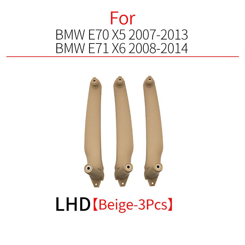 3 Pcs For BMW E70 E71 E72 Car Front Rear Interior Door Handle Pull Accessory Replacement For BMW X5 X6 2007-2013 51416969404