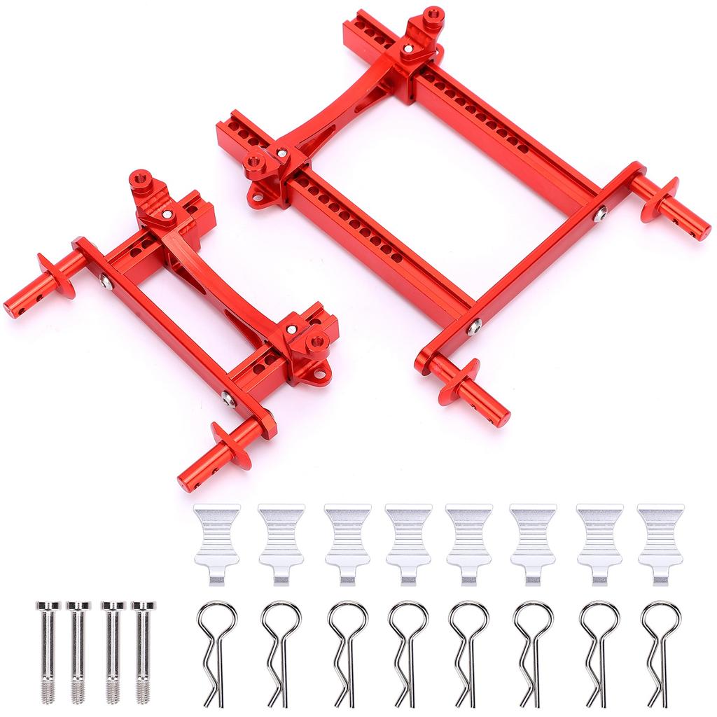 Aluminium Alloy Front Rear Post Mounts Set with Buckles for Traxxas TRX?4 RC Car Parts