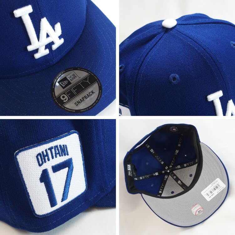[New Era] Cap 9FIFTY 950 Shohei Otani 17 Los Angeles Dodgers MLB Snapback Hat USA Model [60585236] BLUE [Product]