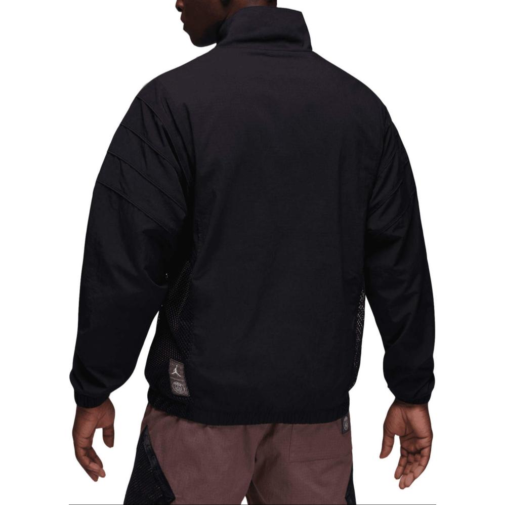 Jordan Solid Color Logo Stand Collar Zip Jacket Men Jacket Black DM3090-010
