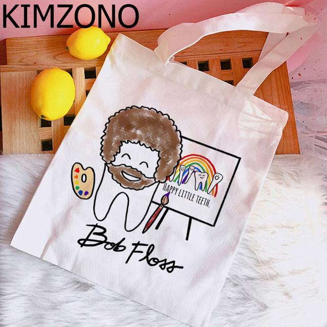Ząb i dentysta graficzna torba na zakupy torebka bolso torba na zakupy wielokrotnego użytku boodschappentas string ecobag net custom
