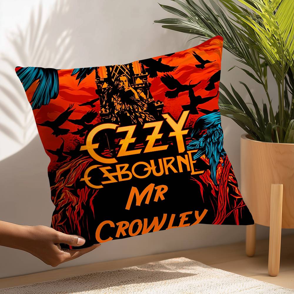 Singer-O-Ozzy Osbournes Pillow Case Plush Fabric Soft  Pillowcase Double Sided Print Cushion Cover Household Gifts