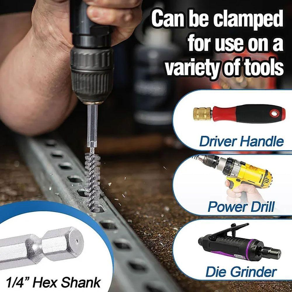 6/8/10/12/14Pcs Washing Polishing Tools Twisted Wire Borebrush  for Power Drill Impact Driver