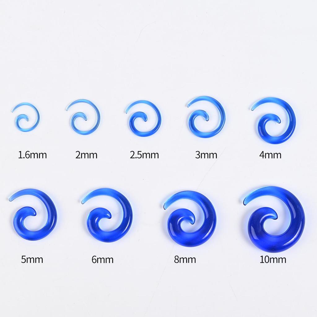 Acrylic Heart & Triangle Ear Plugs – Colorful Piercing Jewelry In Multiple Sizes