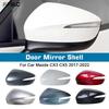 Protective Cover Door Mirror Shell For Car Mazda CX3 CX5 2017- Car Rearview Accessories Replace Pearl White Red