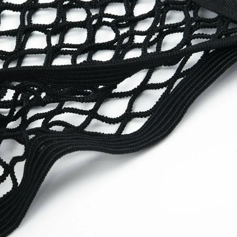 Car Double-layer Net Pocket Elastic Paste Style Pocket Storage Mesh Bag Car Rear Seat Storage Bag Trunk Mesh Car Trunk Organizer