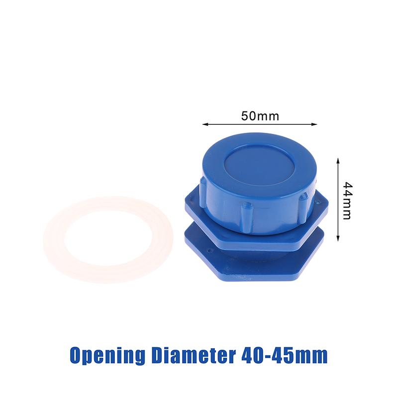 1Pc Aquarium Fish Tank Water Level Plug Manual Drain Connector Inlet Outlet Joint End Cap Irrigation Water Tank Tube Adapter