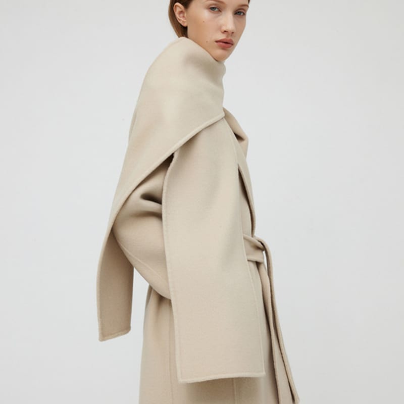 

HAVEC Fine wool muffler / Beige Beige