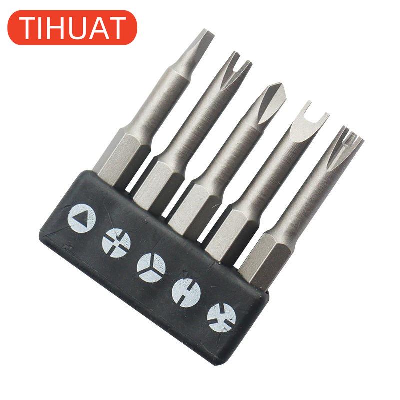 

Набор отверток специальной формы 5 шт. 50 мм U-образная Y-образная треугольная внутренняя крестовая трехточечная отвертка 1pcs