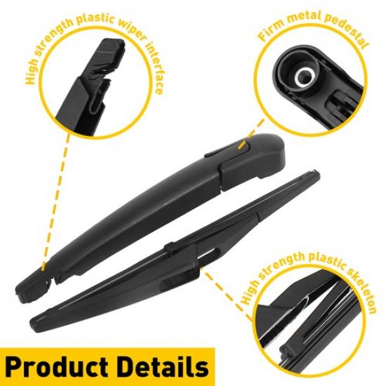 Pasuje do Toyota Highlander /.. RAV4 13-18 Compass Jeep 17-20 Tylne ramię wycieraczki z piórem