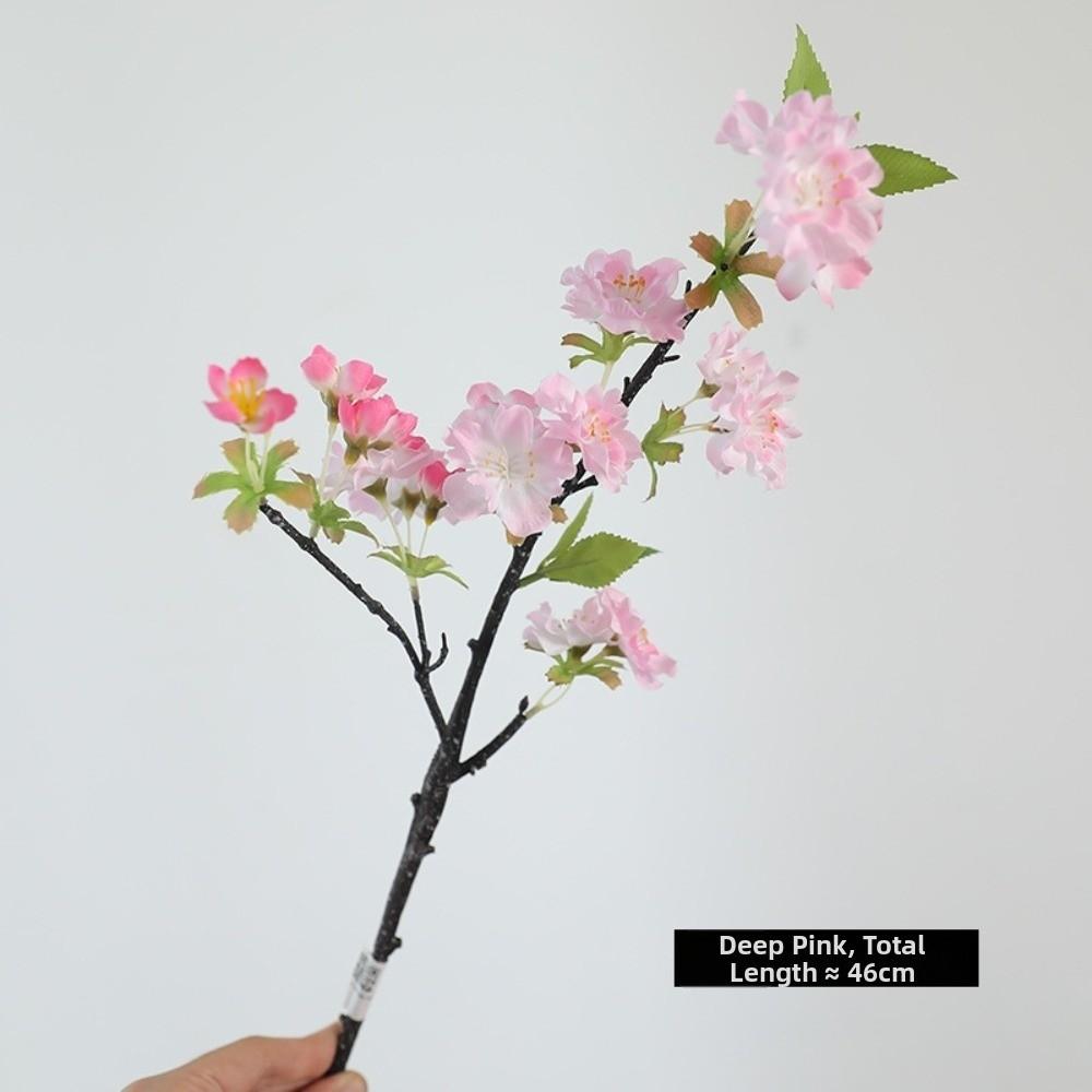 Decorative Fake Cherry Blossoms Branches Silk Artificial Faux Plants Wedding Decoration