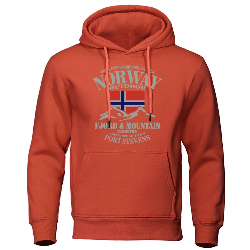 Norway FjordFashion High Quality Hoody Oversize Casual Mountain Hoodies For Men Autumn Street S-Xxl Hoodie Loose  Clothing Women