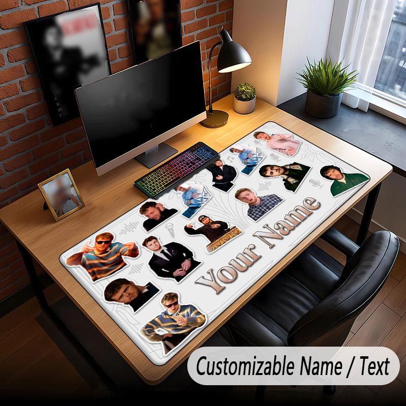 Custom Name Extended Mouse Pad,Alex Warren Gaming Desk Mat For Home Office Desktop Decor