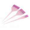 3pcs Hair Dye Brush Long Handle DIY Multiple Sizes Precise Application Compact Tint Brushes for Hair Coloring Glitter Pink Dot