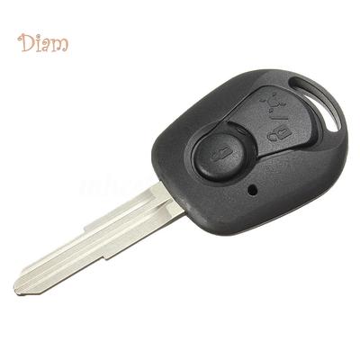 Vana – coque de clé télécommande à 2 boutons, lame non coupée, pour Actyon Ssangyong Kyron Rexton
