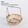 Handmade Bamboo Weaving Sieve Basket Storage and Snack Plate Set