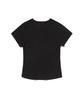 Seuweideu Checkered Cross Crop Tee [Black]